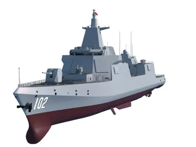 Chinese Navy Type 055 Destroyer 10000-tonne large Renhai class  3D model