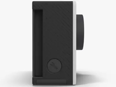 GoPro Hero 4 Black OnOff Low-poly 3D model