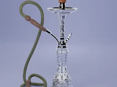 shisha hookah Low-poly 3D model