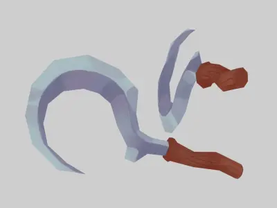 Iron Sickle - Hand Painted 3D model