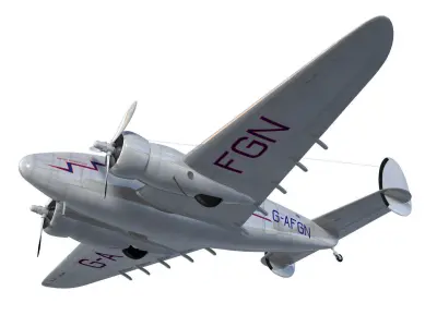 Lockheed L-14 Super Electra 3D model purchase