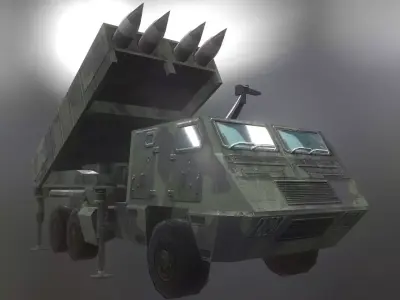 Astros II Low-poly 3D model