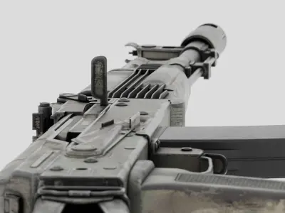 Rigged AK-74 Ukraine Edition  Low-poly 3D model purchase