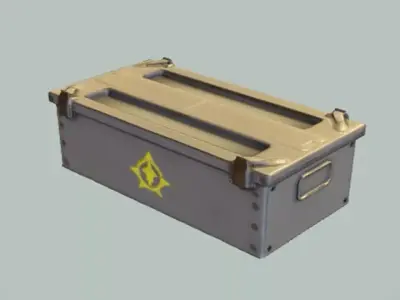 military ammunition box 3D model