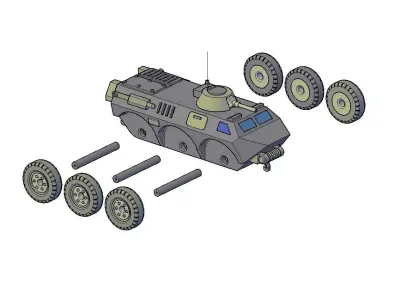 ARMORED VEHICLE AV 17 3D print model