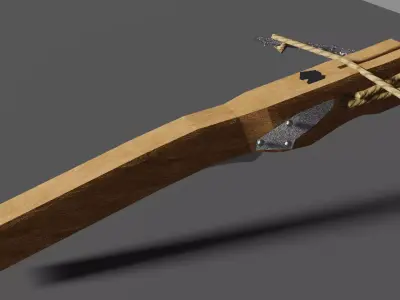 Crossbow v1 Low-poly 3D model