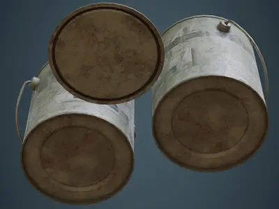 Paint Can 2B Low-poly 3D model