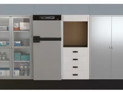 Medical Storage and warming Cabinet  3D model