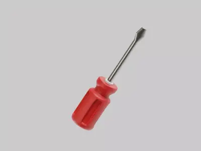 Screwdriver Low-poly 3D model buy