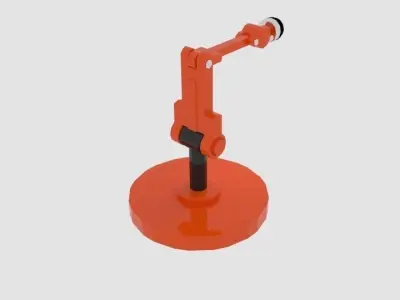  Robotarm Cylinder  Free low-poly 3D model
