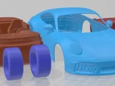 Porsche Carrera 911 GTS 2025 Printable Car 3D print model