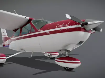 High Detail Cessna 177 Cardinal  3D model
