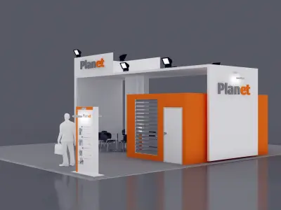 Exhibition Stand - ST0051 3D model