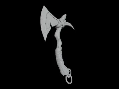 War Axe 3D model buy