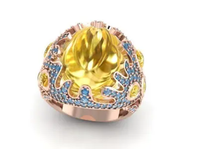 antique ring 3D print model get