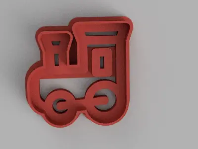 SET 5 COOKIE CUTTER 3D print model train gear 3D print model