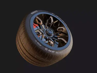 Aero3D  Wheel Rim Model 3D model