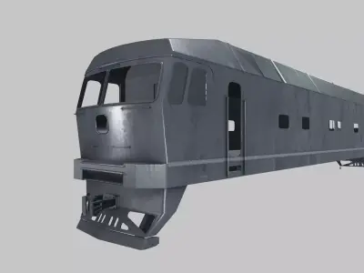 Train body Low-poly 3D model