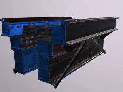 Crane Platform Low-poly 3D model