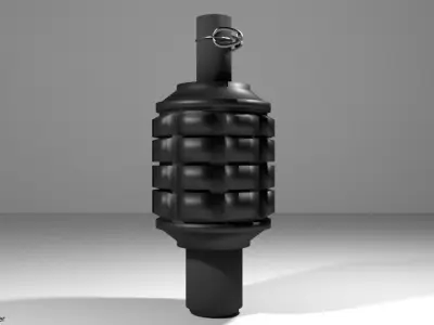 Grenade Launcher Ammo Type 91 50mm 3D model