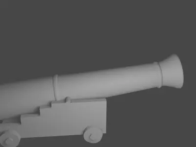 Ship gun Free 3D model