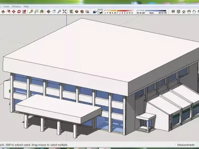 Sketchup Office building C10 Free 3D model