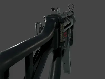 FPS MP5k SMG Pack Low-poly 3D model