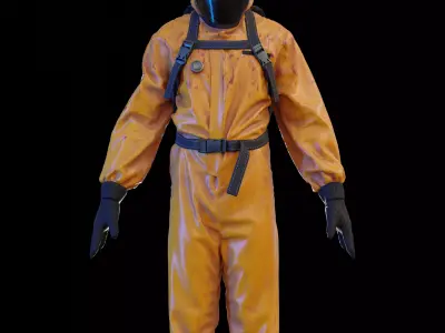 Hazmat suit 3D model