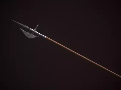 Halberd sword 3D model