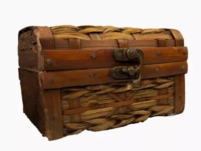 Antique Chest Low-poly 3D model