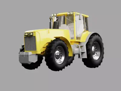 tractor Low-poly 3D model