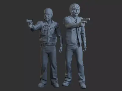 Cobra Policemen Cops 001 002 3D print model