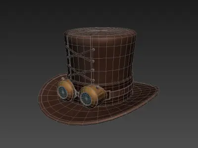 Steampunk Hat 3D model