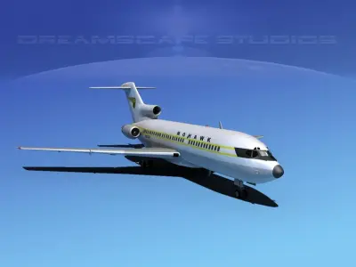 Boeing 727-100 Mohawk 3D model