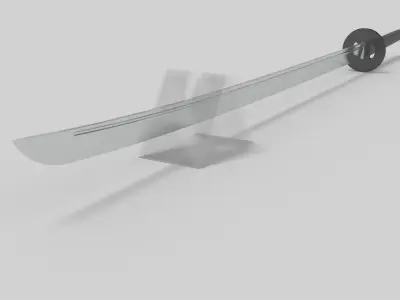 katana samurai sword - samurai sword 3D model