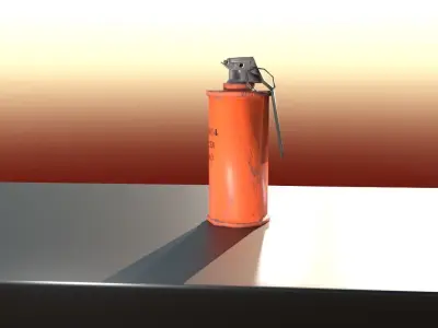 Fire Bomb Low-poly 3D model