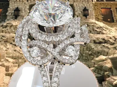 WomenRing 3D print model order