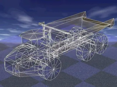 Industrial Truck Low-poly Low-poly 3D model