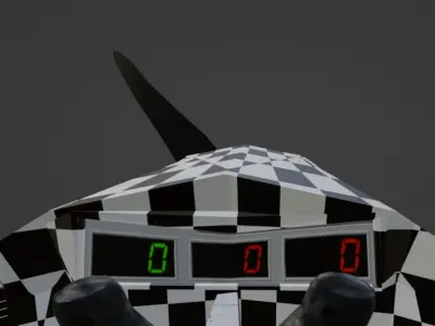Chess Plane Low-poly 3D model