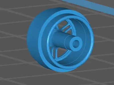 Double Six Hotwheels Rims 3D print model