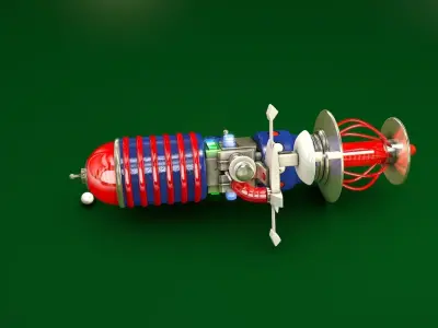 SPACE CARTOON BLASTER 3D model