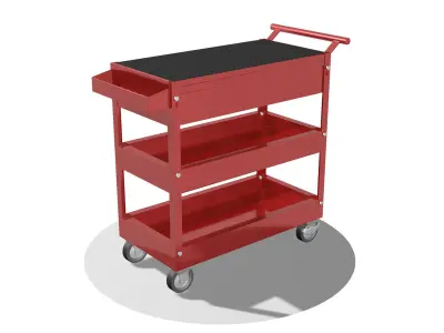 Tool trolley cabinet on wheels 3D model