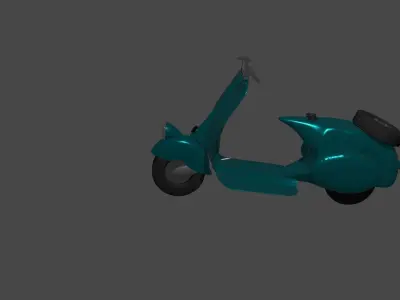 Scooter Vespa vintage 3D model