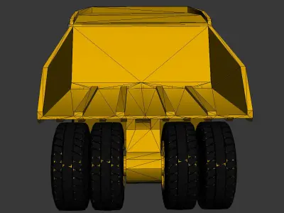 Dump Truck Low-poly 3D model get