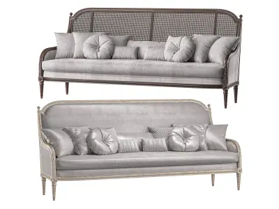 chairish french sofa art 395 3D model