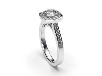 solitaire with ring sizes  8 part S14 3D print model