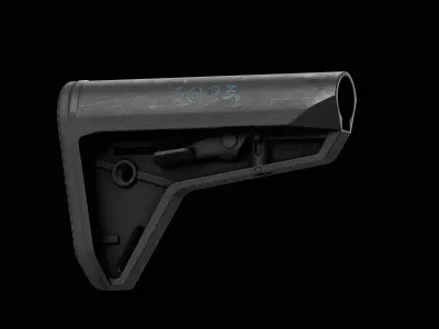 Magpul MOE SL Buttstock Mil Spec Low-poly 3D model