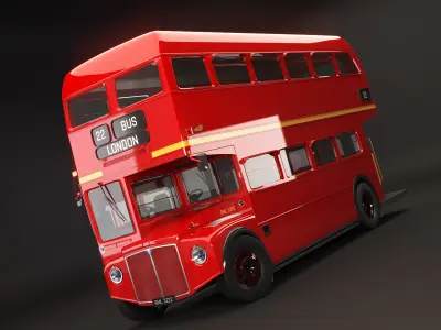 Routemaster Classic London Bus 3D model