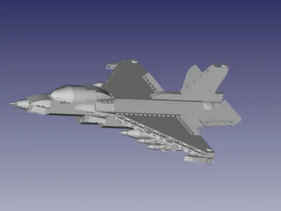 Lego F-16 Fighter Jet 3D model