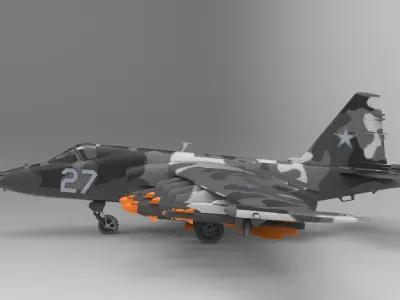 Sukhoi Su-25  3D model